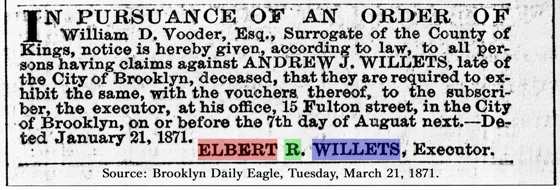 Elbert Willets And Andrew Willets BEST